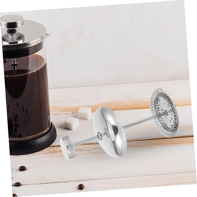 PRETYZOOM Coffee Press Replacement Filter Kit Lid Fine Mesh Plunger Strainer - Image 7