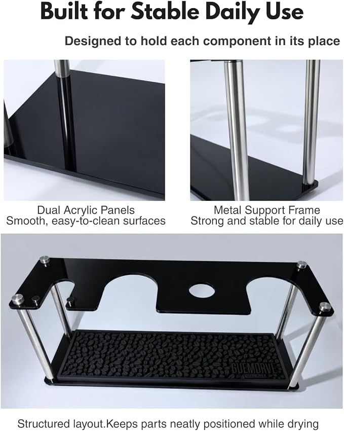 Drying Rack Compatible with OXO Brew Rapid Brewer, Countertop Coffee Brewer - Image 6