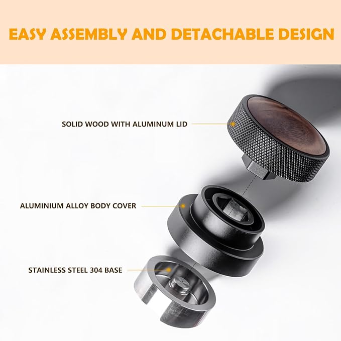 53mm Coffee Distributor, Gravity Adaptive Height Espresso Leveler, Self - Image 6