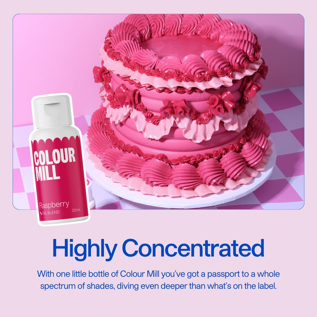 Colour Mill Oil-Based Food Coloring, 20 Milliliters Rose