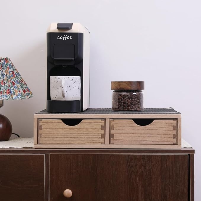 DDYURI Storage Drawer Holder for Capsules Coffee Pod K-cup Organizer /2 Drawers - Image 5