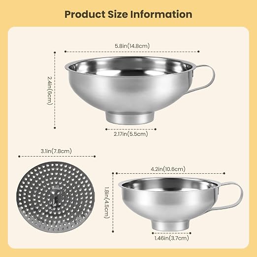 Canned Funnel with Filter, Used - Image 2