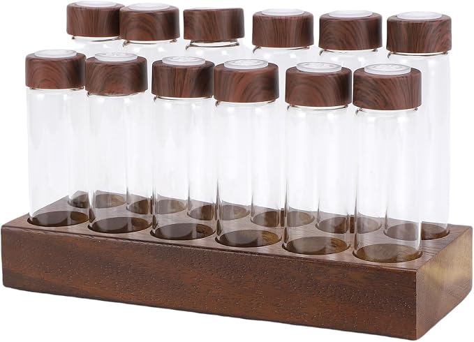 banapoy Single Dose Coffee Bean Storage Tubes, Dosing Glass Vials Tube Display - Image 9