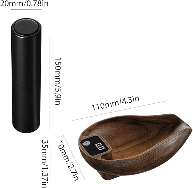 Zunate Coffee Scale and Spray Bottle Kit, 0.1g High Precision Barista Scale - Image 8
