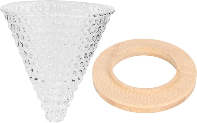 Pour Over Coffee Dripper Coffee Funnel, Coffee Filter Cone Cone Glass Pour Over by Jwthee
