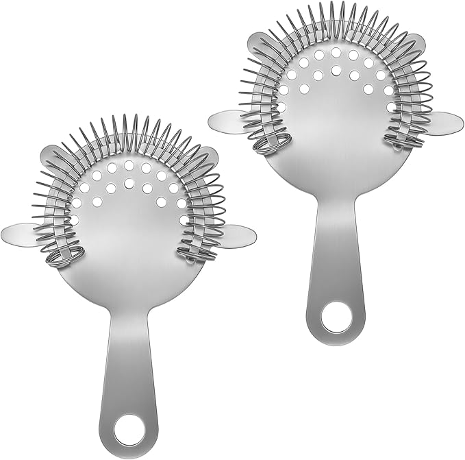 Kirecoo 2PCS Stainless Steel Cocktail Strainer, Bar Drink Strainer by Kirecoo