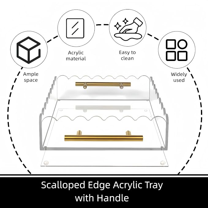 Acrylic Tray with Magnetic Mat | Customizable Photo & Art Display, Vanity - Image 8