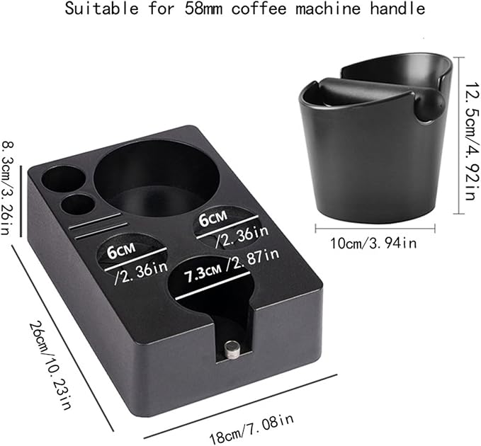 Portafilter Rack Coffee Distributor Holder Tamper Stand Adjust Height Tamping - Image 6