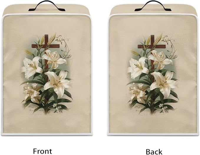 Cross Flower Coffee Machine Cover Heavy Duty Heat Resistant Waterproof - Image 2