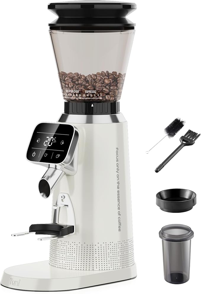 Tuni G2 Conical Burr Coffee Grinder, 70 Grind Settings Anti-static Burr Mill by Tuni