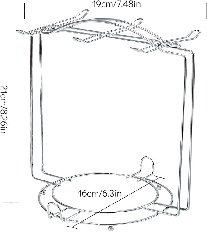 Tea Cups and Saucers Holder, Metal Tea Cups Coffee Cups Rack, Organizer - Image 4