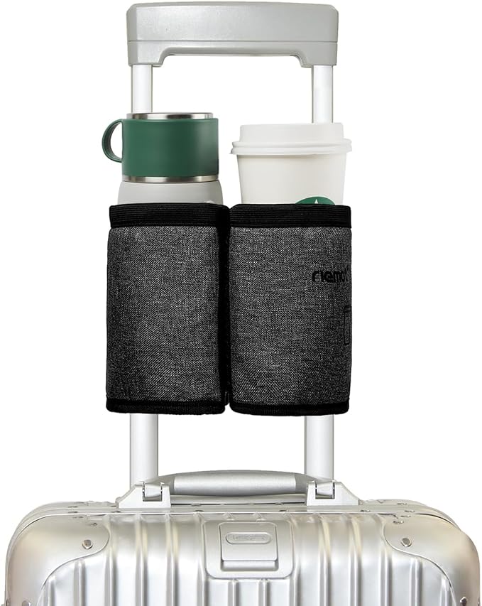 riemot Luggage Travel Cup Holder Free Hand Drink Carrier by riemot