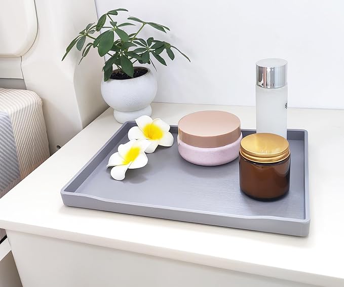 Gray Serving Tray, Hard Plastic Tray | - Image 5