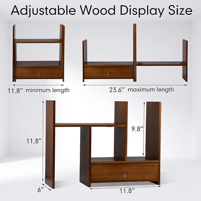 Nuanchu Kitchen Countertop Organizer Rack Cabinet Organizer Shelf Stackable - Image 2