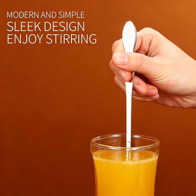 2 PCS Long Coffee Spoons, 7.8 Inch Coffee Stirrers, Ice Tea Spoons, Stainless - Image 6