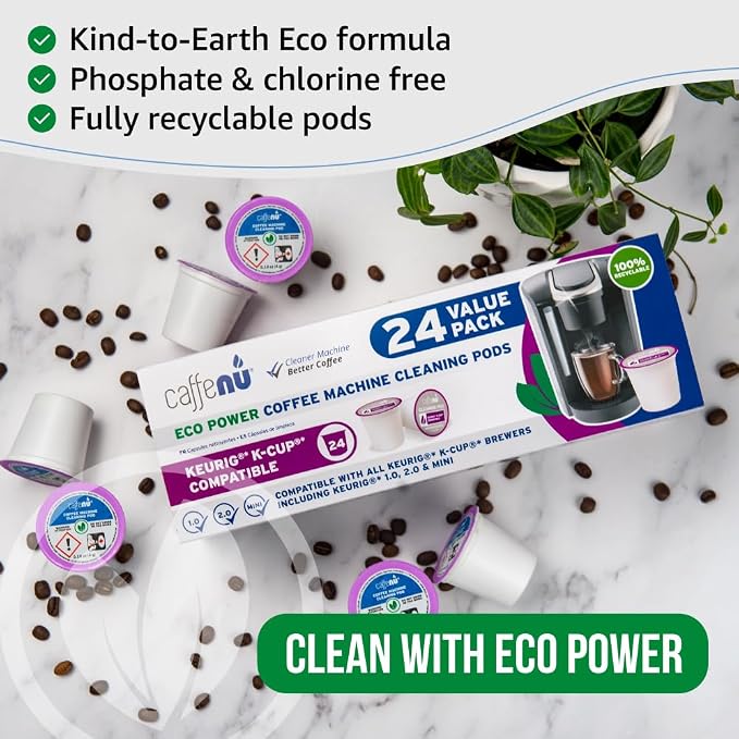 Keurig Compatible Cleaning Pods. 24 Rinse Pods Cleaner Kit. Eco Friendly - Image 4