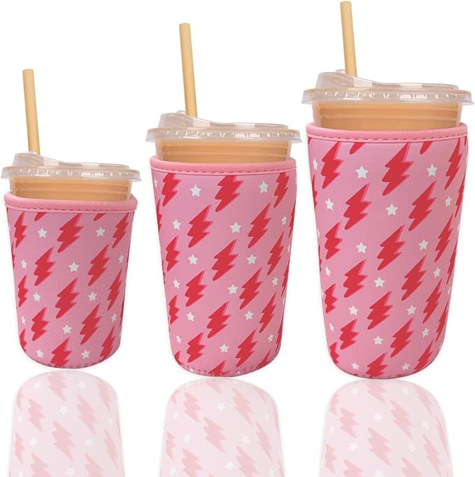 Reusable Insulated Neoprene Iced Coffee Cup Sleeve, Durable Drink Sleeve by Unknown