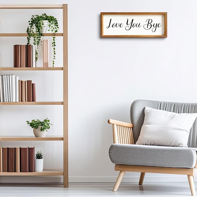 Love You Bye Couples Wood Picture Frame Graduation Messages Friends Solid - Image 3