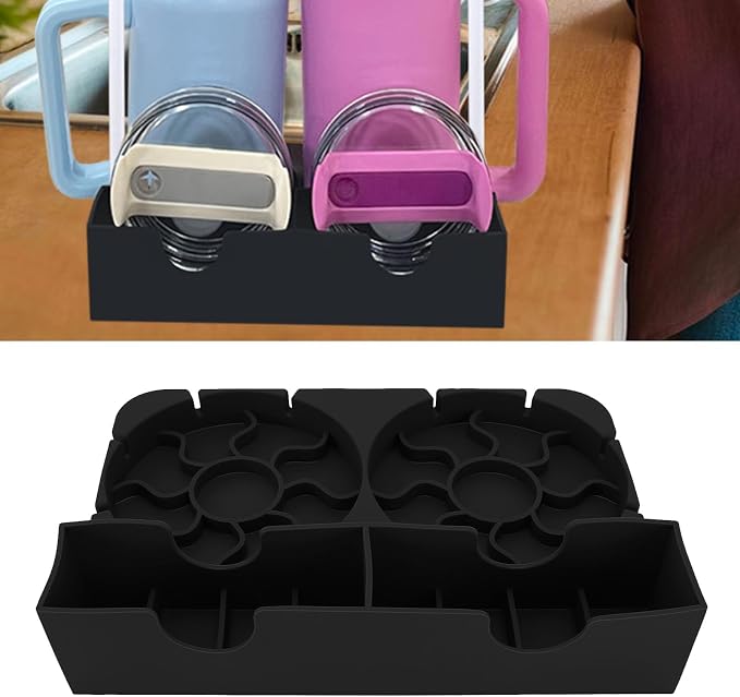 Buachois Bottle Drying Rack, Cup Draining Mat, Non Slip Base Silicone Baby - Image 2