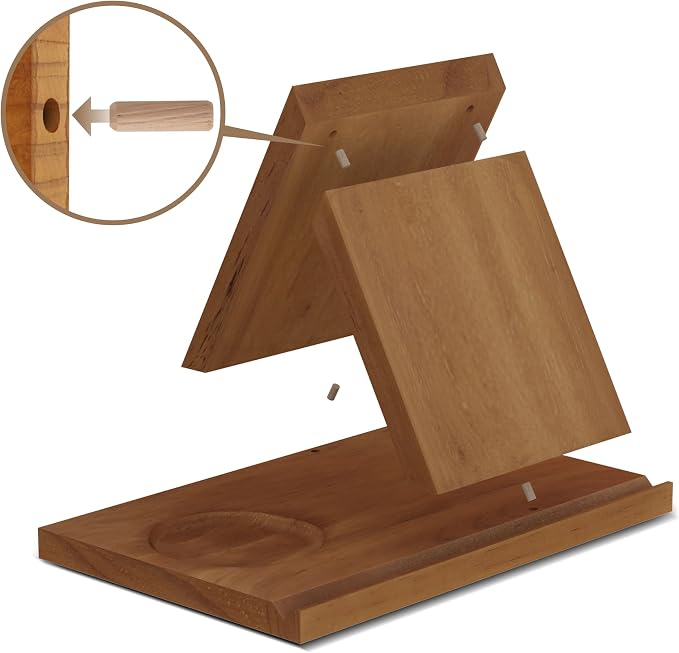 LITIVY Wooden Triangle Bookmark, Small Bookshelf - Image 6