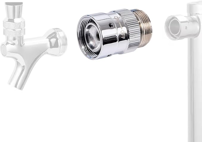 Beer Faucet Flow Control Adapter US Beer Tap Liquid and Foam Control Valve by SLLCJAXC