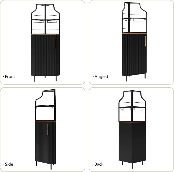 ARTPOWER Corner Bar Cabinet - Image 6