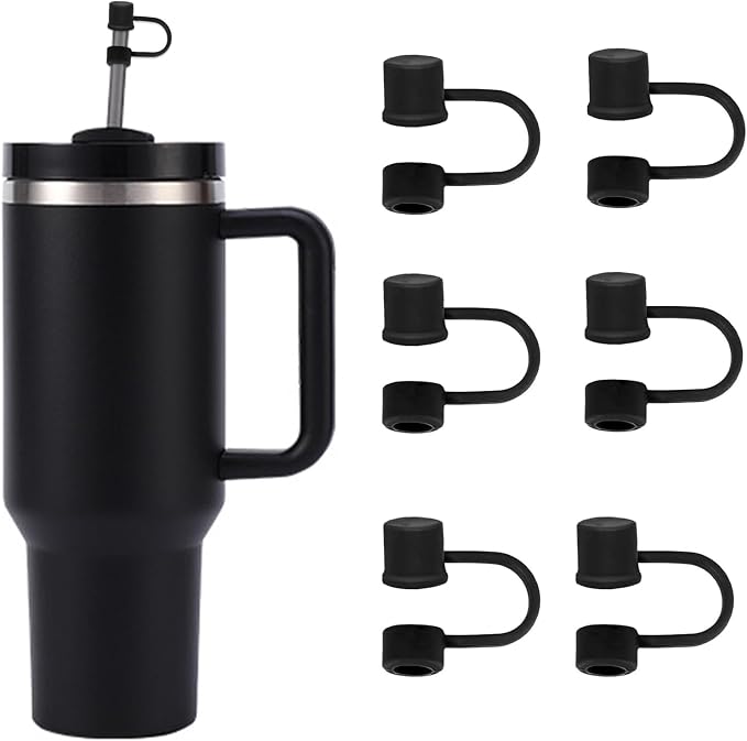 6PCS Silicone Straw Covers Cap Compatible by CEDIDJAC