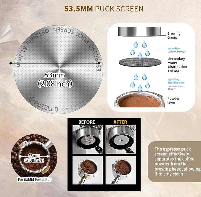 54mm Espresso Accessories Kit, Spring Loaded Calibrated Tamper, mat，WDT - Image 6