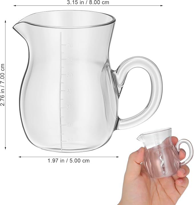 Kichvoe 2 Pcs Acrylic Decanter Set, Unbreakable, 3.14 x 2.75 x 1.96 in | Clear - Image 3