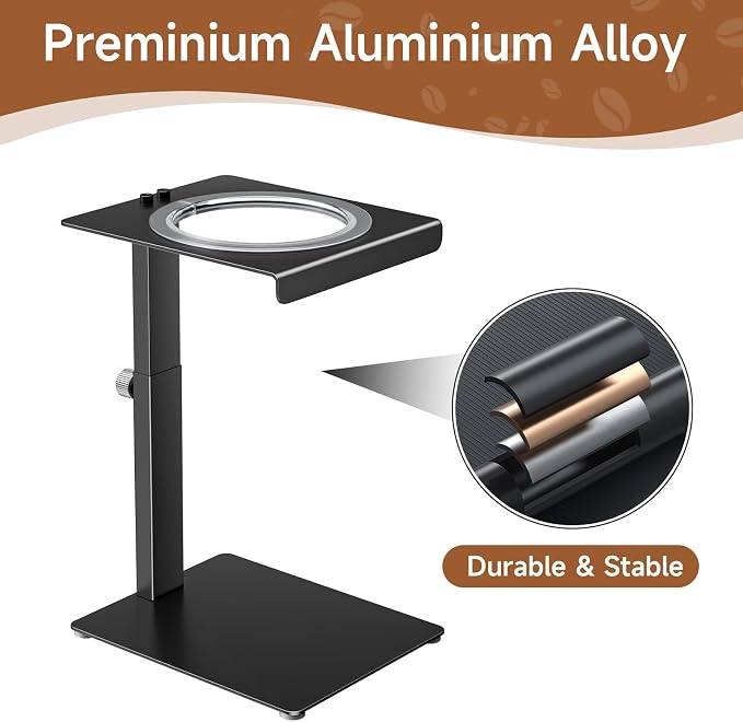 Portable Coffee Maker Stand, Adjustable-height Pour Over Dripper Stand - Image 8