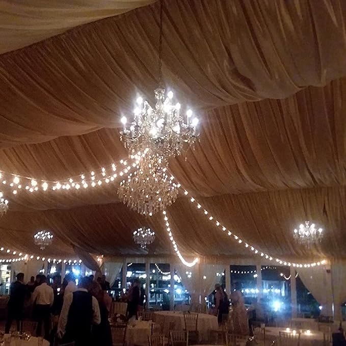 G40 Patio String Lights with 25 Frosted Globe Bulbs - Image 7