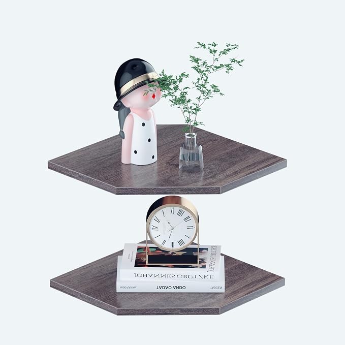 JJL Corner Shelf, 12 Inch Corner Shelf Wall Mounted - Image 5