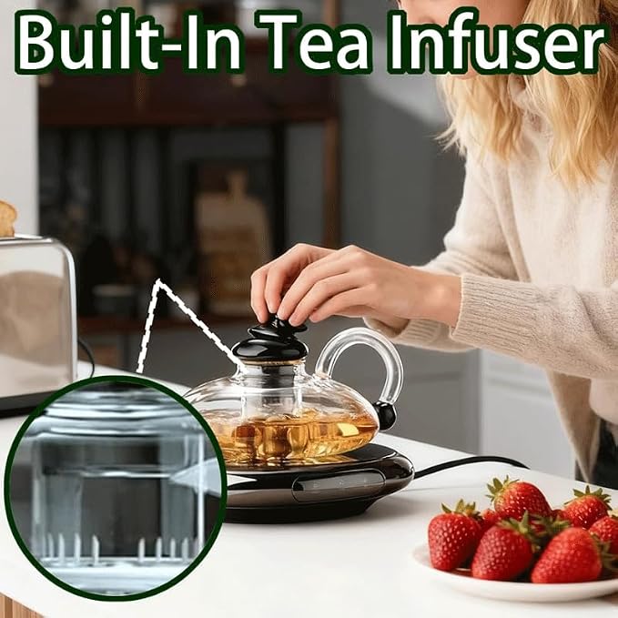 20 OZ Electric Glass Teapot - Image 4