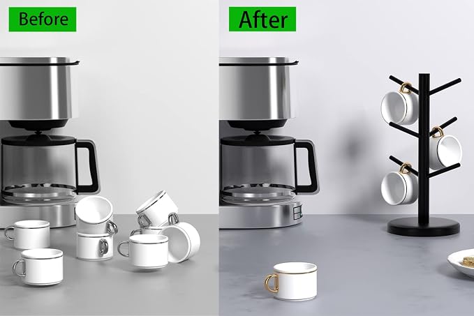 Dorhors Mug Holder Tree, Coffee Cup Holder - Image 2