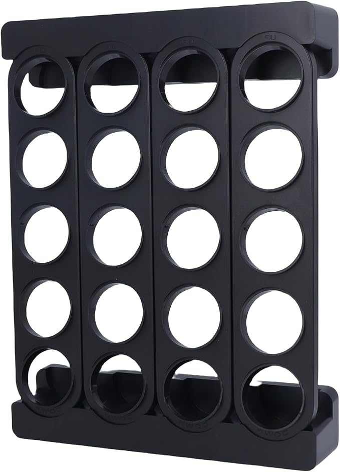 Coffee Pods Display Rack, 24.5x32x4.2cm / 9.6x12.6x1.7in 20 Pots Wall Mountable by equlup