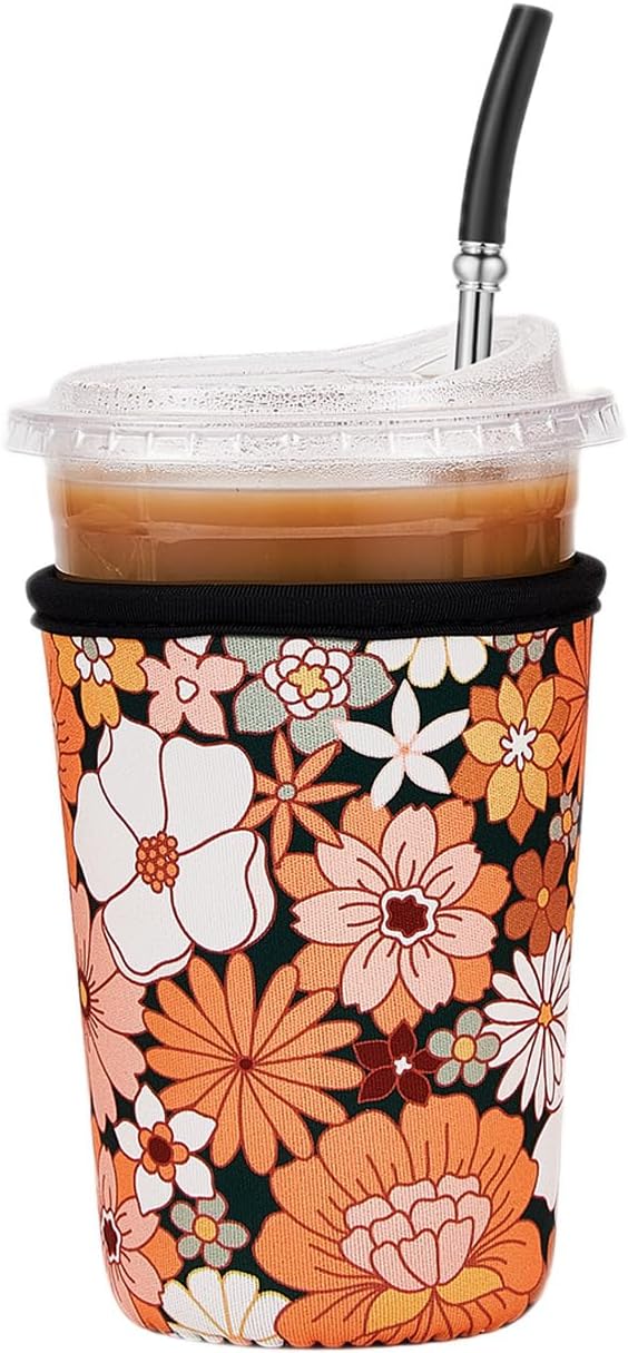 Iced Coffee Sleeve Reusable Medium 22-28oz by Cavllson