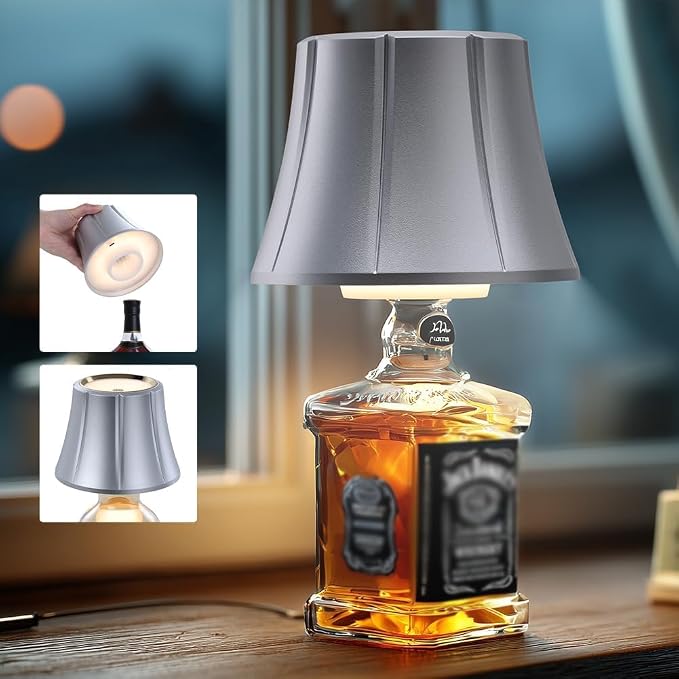 WILIT Wireless Bottle Lamp for Liquor Bottles, Dimmable Cordless Table Lamp by WILIT