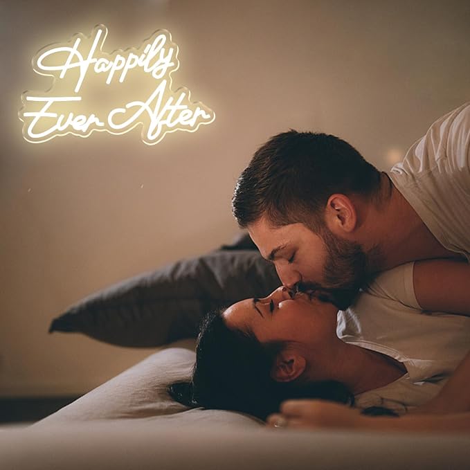Happily Ever After Neon Sign for Wall Decor, Wedding Neon Lights Sign Dimmable - Image 8
