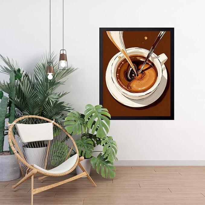 Lawrence Williams Designs Coffee Cream Pour Poster - Image 4