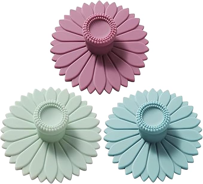 Sunflower Silicone Cup Covers, Flexible Mug Covers, Tea Pots, Hot Cup Lids by Guxiton