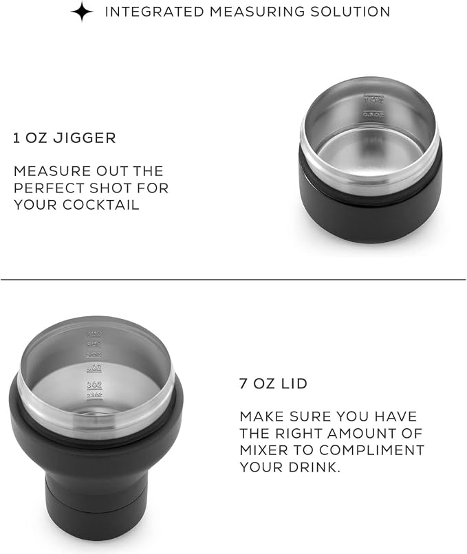 JoyJolt Triple Insulated Cocktail/Protein Shaker Bottle. 20oz Shaker Cup - Image 3