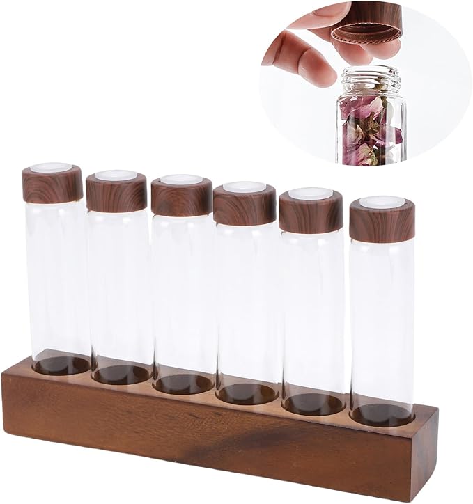 banapoy Single Dose Coffee Bean Storage Tubes, Dosing Glass Vials Tube Display - Image 5