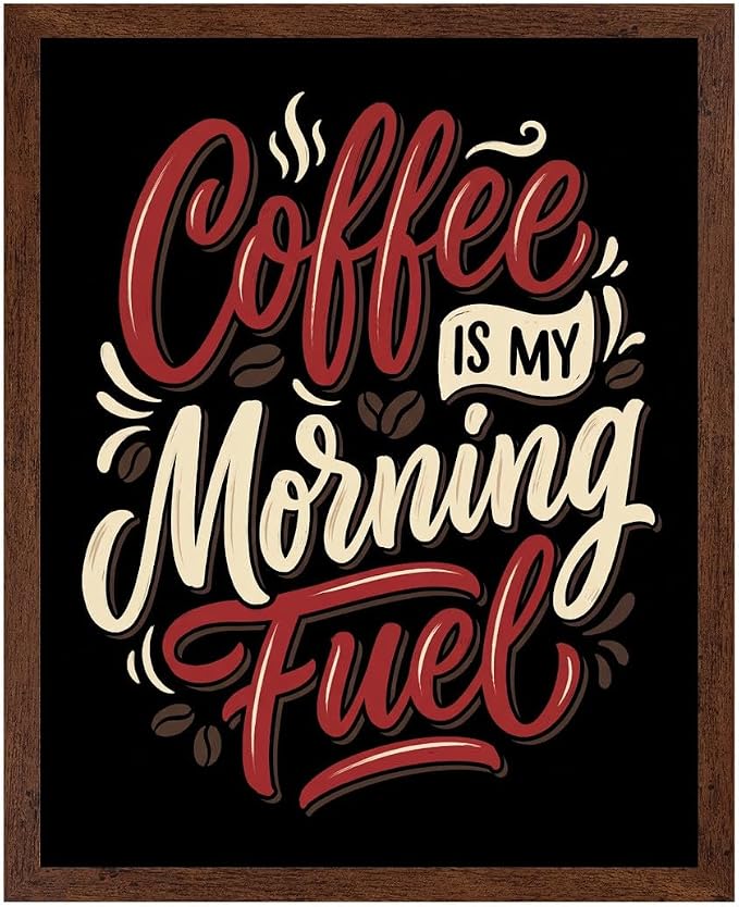 Lawrence Williams Designs Coffee Is My Morning Fuel Poster by LawrenceWilliamsDesigns