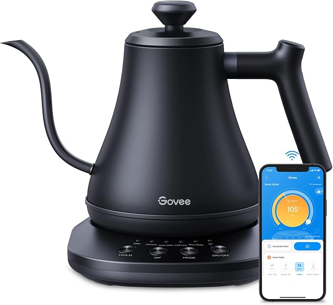 Govee Smart Electric Kettle, WiFi Variable Temperature Gooseneck Pour Over by Unknown