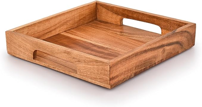Samhita Acacia Wood Serving Tray by Samhita