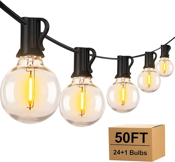 Outdoor String Lights, 50FT by Unknown
