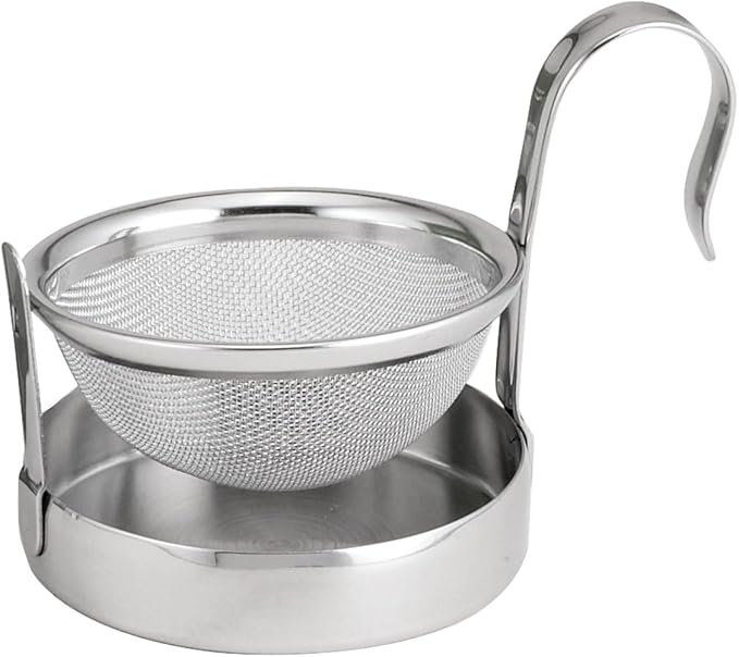 HIC Kitchen Tip Tea Strainer, 18/8 Stainless Steel, Loose Leaf Tea Filter by HIC