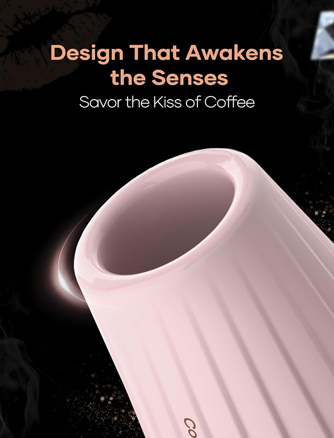 Cocinare KissCup Ceramic Espresso Cup – 2.2oz Demitasse Cup - Image 3