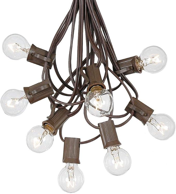 25 Foot G30 Outdoor Patio String Lights by NoveltyLights-LightExperts