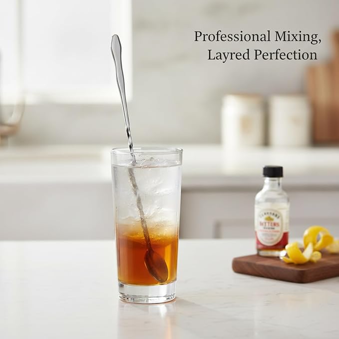 Stainless Steel Bar Spoon with Twisted Handle - Image 2